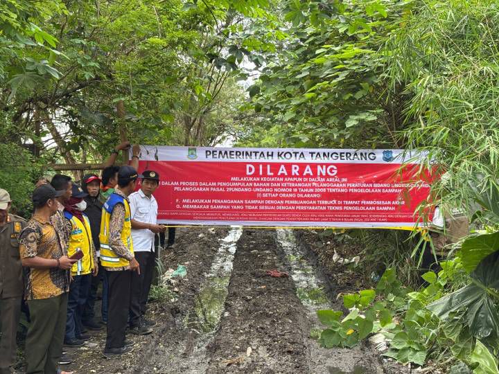 Pemkot Tangerang Tindak TPS Ilegal, Aktivitas Pengelolaan Sampah Dihentikan.