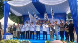 Walikota Tangerang Bersama Menhub RI Lepas Ribuan Pemudik Gratis di Terminal Poris.