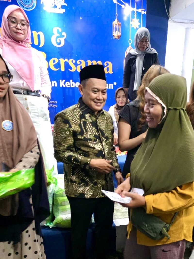Koran Tangerang Raya dan LAN Kota Tangerang Pererat Kepedulian Sosial Melalui Santunan Ramadhan.