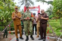 Dibangun TNI AD, Jembatan Garuda di Kampung Mayak Baros Diresmikan 