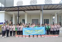 Polres Metro Tangerang Kota Rangkul Komunitas Ojol Lewat Program Jumat Peduli.