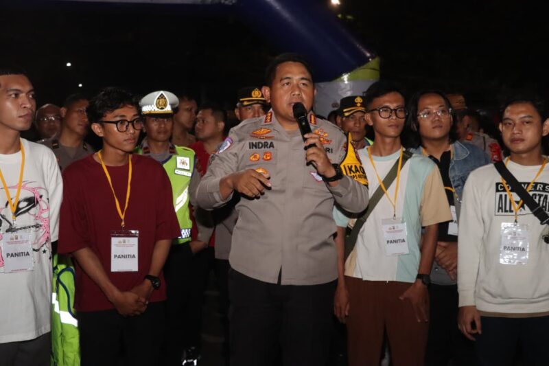 Polresta Tangerang dan BEM Gelar Midnight Run, Wadah Aktivitas Positif Anak Muda.