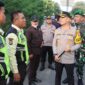 Pantau Jalur Mudik, Polisi Pastikan BBM Aman dan Layanan Kesehatan Siap di Rest Area KM 13,5 Tangerang-Merak.