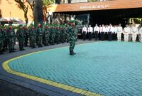 Upacara Bendera 17-an di Makorem 052/Wkr, Tekankan Nasionalisme di Bulan Suci Ramadhan.