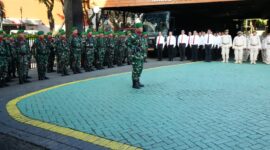 Upacara Bendera 17-an di Makorem 052/Wkr, Tekankan Nasionalisme di Bulan Suci Ramadhan.