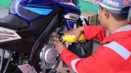 BAZNAS Kota Tangerang Gelar Program Ganti Oli Gratis untuk Pemudik Motor.