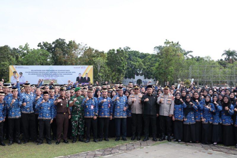 Lantik 472 PNS, Bupati Tangerang Soroti Etos Kerja dan Kedisiplinan ASN