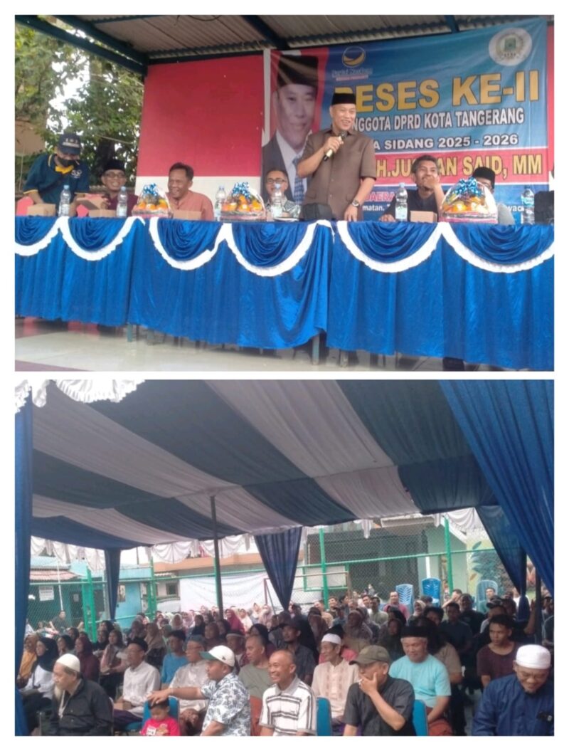 Jusman Said Anggota Komisi II DPRD Kota Serap Aspirasi Warga Cimone.
