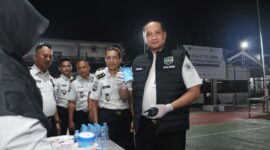 Peringati Hari Bhakti Pemasyarakatan ke-62, Lapas Serang Gelar Apel Gabungan dan Sidak Bersama TNI-POLRI–BNN