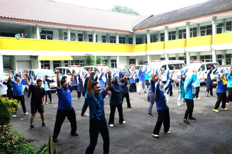 Dinkes Kota Tangerang Gelar Bugar Movement, Diikuti seluruh Pegawai