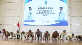 Tes Kesiapan Fisik, Wabup Najib Hamas Ajak Push Up Peserta Pelatihan Security