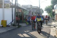 Camat Larangan Bersama Anggota Dewan Gelar Aksi Gowes Keliling Wilayah