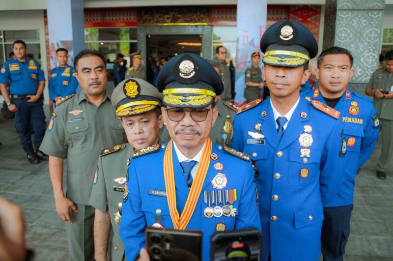 Walikota Tangerang Menghadiri Peringatan HUT Damkar, Satpol PP dan Satlinmas di Palembang 