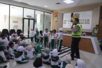Siswa TK Islam Gunung Jati Ikuti Antusias Ikuti Edukasi Polisi Sahabat Anak di Polres Metro Tangerang Kota