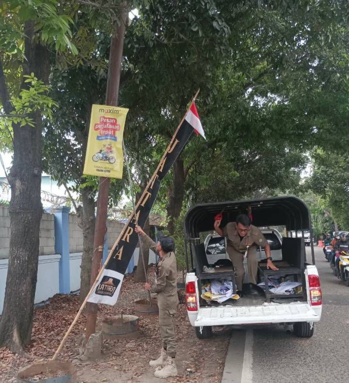 Jaga Ketertiban Wilayah, Kecamatan Jatiuwung Gelar Penertiban Rutin