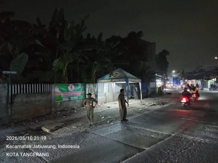 Trantib Jatiuwung Patroli Dini Hari, Awasi Depo Sampah dan Ketertiban Wilayah