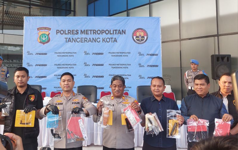 Polres Metro Tangerang Kota Ungkap 52 Kasus Kejahatan Jalanan, 36 Tersangka Diamankan