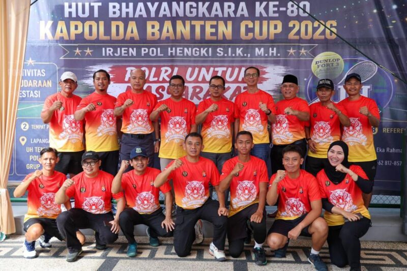 Gubernur Banten Apresiasi Pembinaan Atlet Tenis di Kapolda Banten Cup 2026