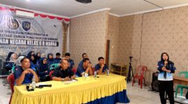 Peserta Magang Hub Kemenaker RI di Rutan Kelas IIB Manna Paparkan Hasil Pelaksanaan Program Magang Selama Enam Bulan