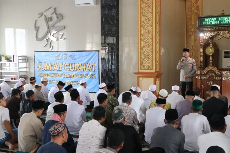Ngobrol Bareng Warga di Masjid, Kapolres Metro Tangerang Kota Soroti Tawuran Remaja