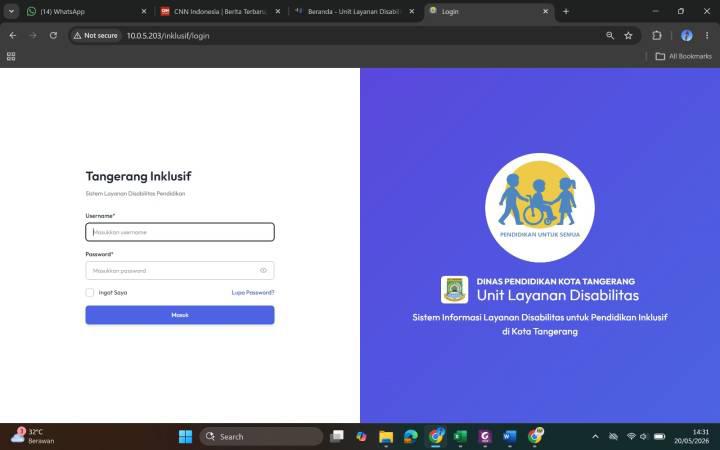 Aplikasi CISADANE Jadi Inovasi Dindik Kota Tangerang untuk Penguatan Sekolah Inklusif
