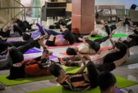 Dispora Kota Tangerang Rutin Gelar Kelas Yoga Gratis, Dorong Masyarakat Hidup Sehat