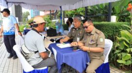Satgas Langit Biru Terus Bergerak, Ratusan Kendaraan Ikuti Uji Emisi Gratis