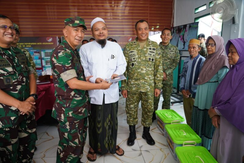 Sinergi Membangun Umat, Karya Bakti Korem 052/Wijayakrama Tuai Apresiasi Sterad
