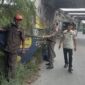 Satgas Trantib Kecamatan Neglasari Tertibkan Spanduk Liar dan Parkir Liar
