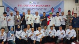 Ketua SMSI Banten Lesman Bangun Resmi Kukuhkan Pengurus Baru SMSI Kota Serang 2026-2029