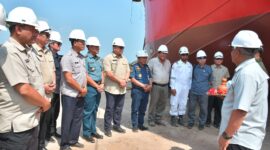Dukung Penguatan Transportasi dan Logistik Maritim Nasional, SPOB Amrta Lima-2 Resmi Diluncurkan. 