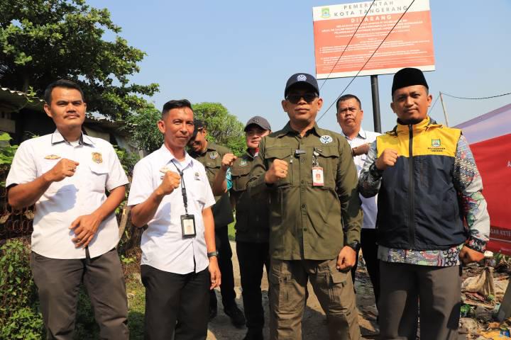 DLH Kota Tangerang Segel Lokasi Pengolahan Sampah Ilegal di Cibodas