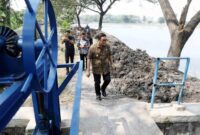 Maryono Tinjau Pembangunan Turap Situ Bulakan, Perkuat Upaya Pengendalian Banjir