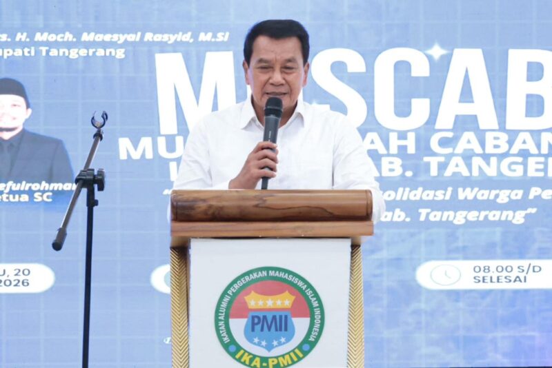 Hadiri Muscab IKA PMII, Bupati Tangerang Ajak Alumni Ambil Peran dalam Pembangunan Daerah