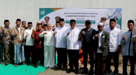 Apresiasi Kepedulian Warga, Maryono Hadiri Peletakan Batu Pertama Masjid Jami Al-Ikhlas