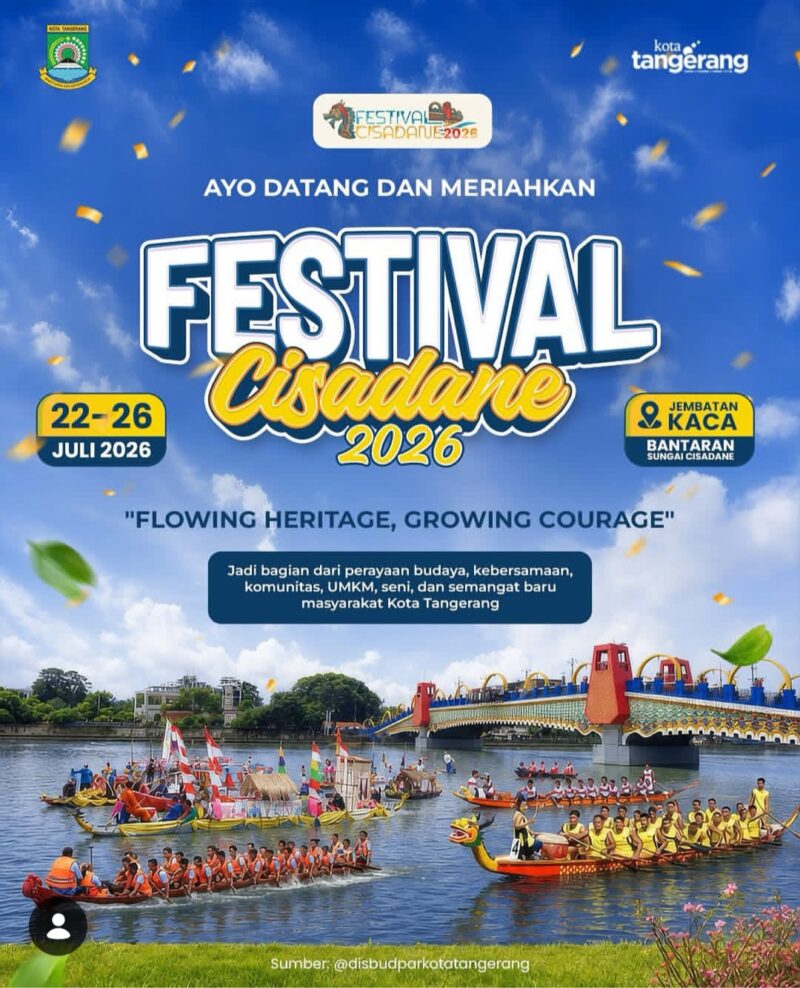 Festival Cisadane 2026 Siap Digelar 22-26 Juli, Hadirkan Ragam Atraksi dan Hiburan