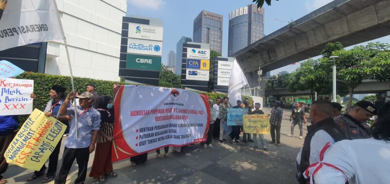 Warga Cilegon Demo Kantor PT Asahimas Chemical di Jakarta, Soroti Pengelolaan Limbah dan Kepedulian Lingkungan 