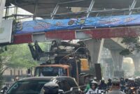 Truk Tabrak JPO Tendean, Ditlantas Polda Metro Jaya Berlakukan Rekayasa Lalin