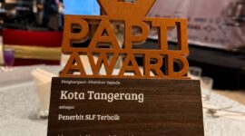 Disperkimtan Kota Tangerang Raih Penghargaan Penerbit SLF Terbaik di PAPTI Award 2026