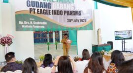 Resmikan Gudang PT Eagle Indo Pharma, Sachrudin Dorong Industri Berdampak bagi Masyarakat