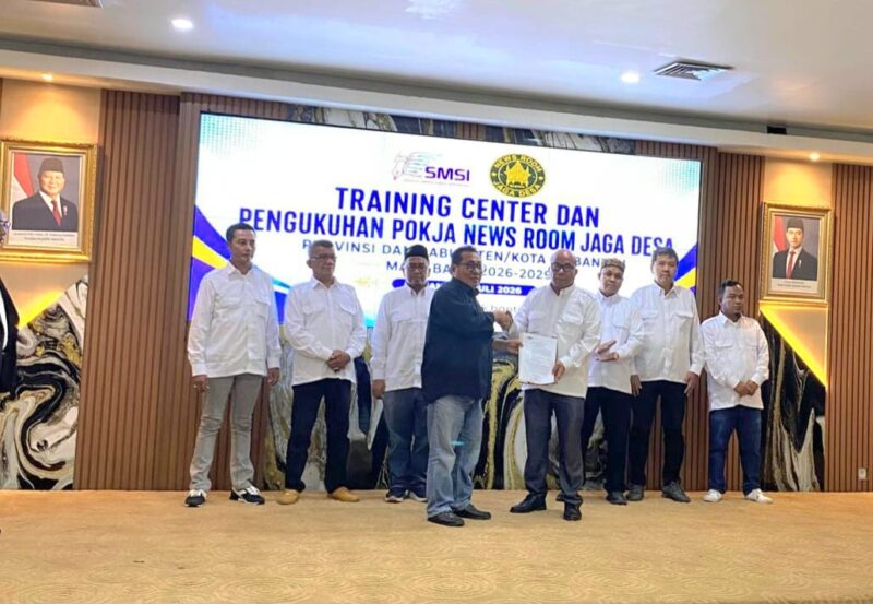 Pokja News Room Jaga Desa Provinsi Banten Resmi Dilantik oleh Ketua Umum SMSI Pusat