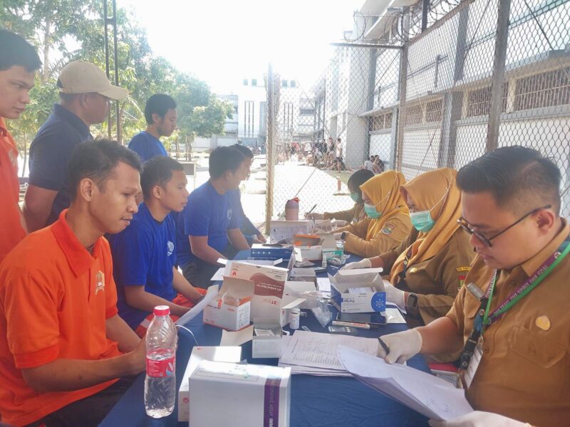 Peringati Hari Hepatitis Sedunia, Dinkes Kabupaten Tangerang Gelar Skrining Hepatitis dan TBC di Rutan Kelas I Tangerang