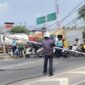 Tiang PJU Roboh di Flyover TipTop, Dishub Kota Tangerang Lakukan Pengamanan dan Rekayasa Lalin