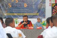 Fakultas MIPA UI dan PT TOA Berikan Hibah Alat EWS Gempa Bumi di SDN Pasauran 1 Cinangka