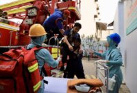 BPBD Kota Tangerang dan RS EMC Gelar Simulasi Tanggap Darurat Kebencanaan