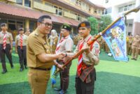 Waka Mabicab Gerakan Pramuka Kota Tangerang Lepas Kontingen Jamnas
