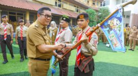 Waka Mabicab Gerakan Pramuka Kota Tangerang Lepas Kontingen Jamnas
