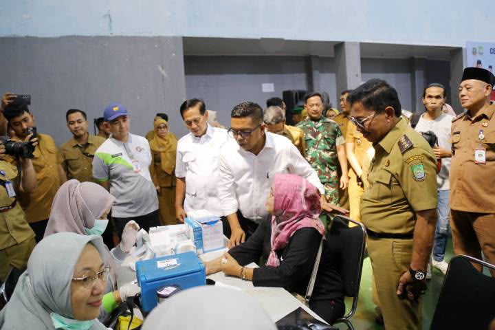 Gubernur Apresiasi CKG Tertinggi se-Banten, Sachrudin Ajak Warga Manfaatkan Layanan Gratis