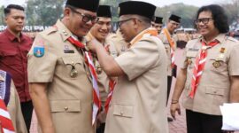 Terima Lencana Dharma Bakti, Maryono: Pramuka Terus Berkarya dan Peduli Sesama