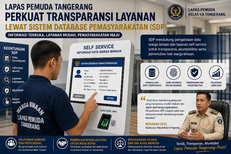 Lapas Pemuda Tangerang Digitalisasi Layanan, Warga Binaan Bisa Akses Data Secara Mandiri